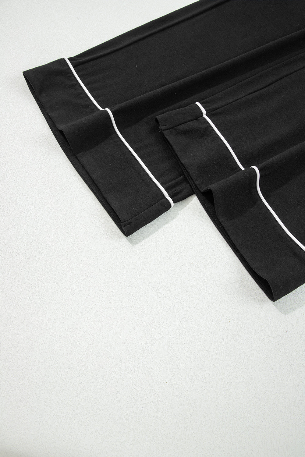 Contrast Trim Hooded Cardigan and Pants Set