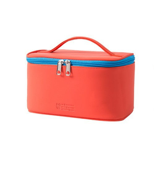 Capacity waterproof cosmetic bag, PU multi-functional cosmetic storage bag, cosmetic bag lightweight, makeup bag organizer,