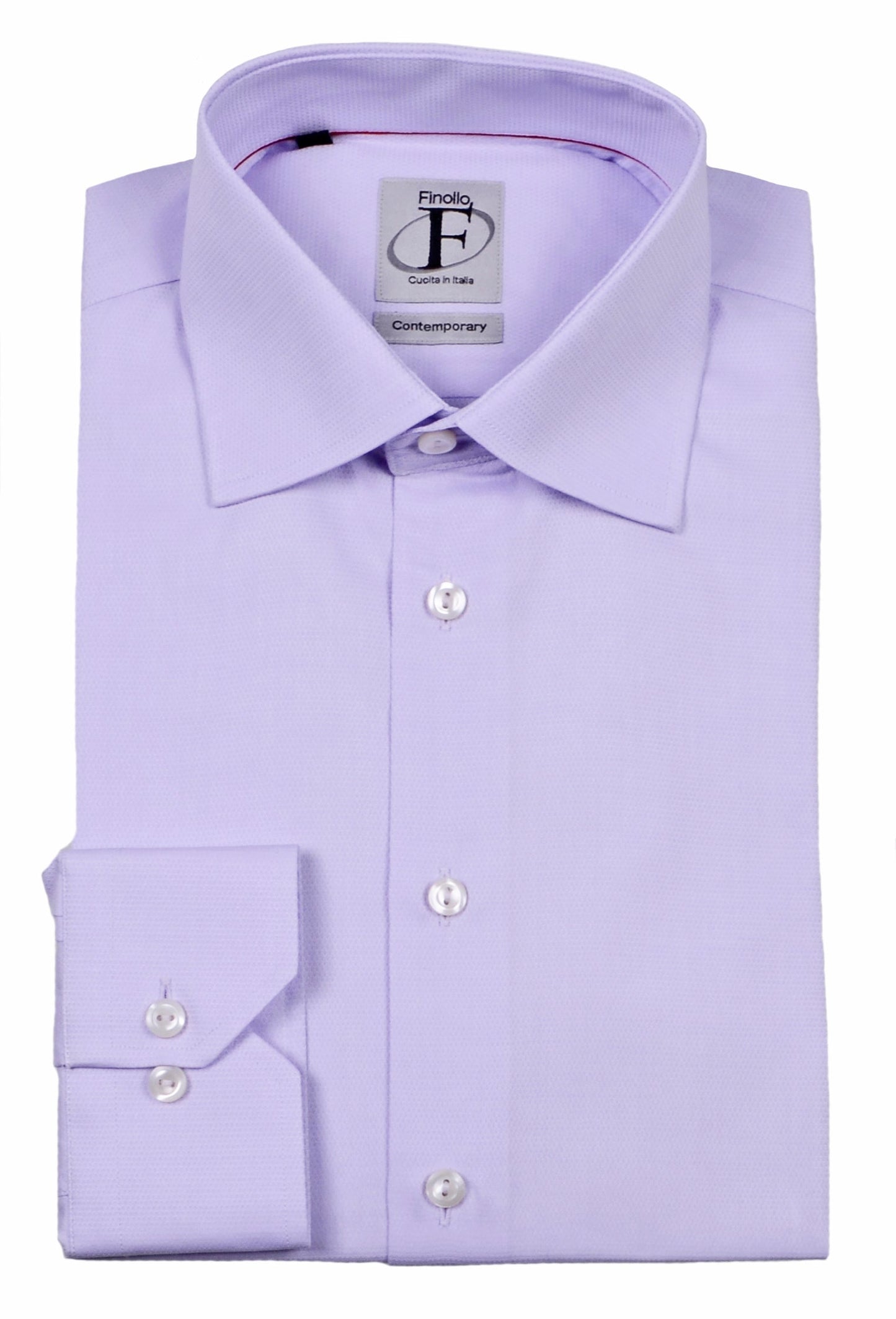 Made in Italy Dress Shirts// Solid Lavender - contemporary fit