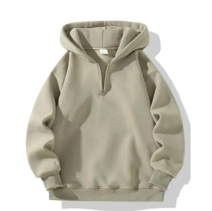 Autumn And Winter Men's Zipper Hoodie Loose Sports Sweater - # BOAA13110003