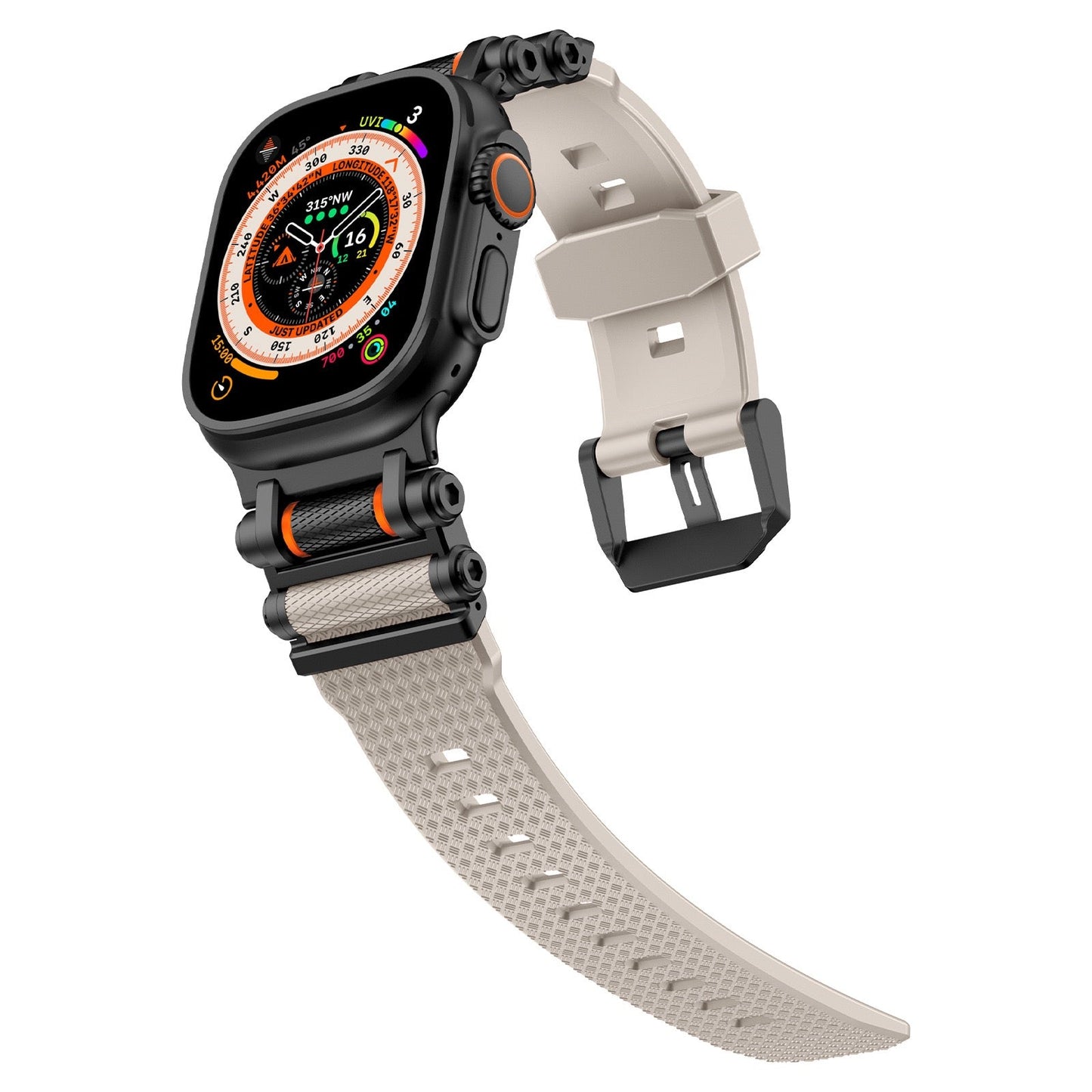 Tactical Destiny Gear Rotating Silicone Band For Apple Watch