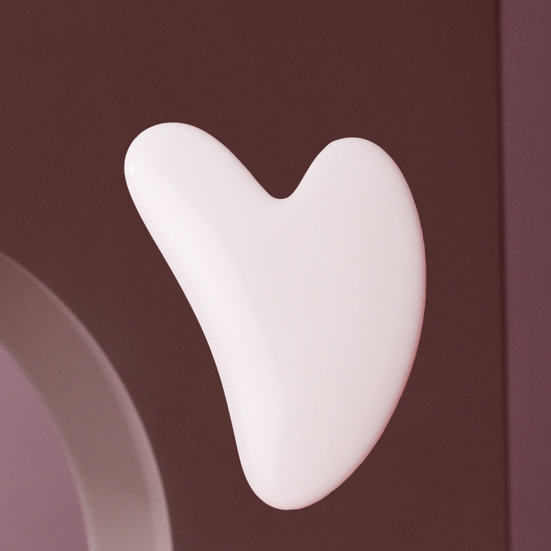 Heart-shaped crystal roller massage board