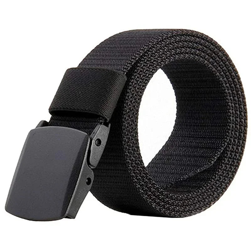 Unisex Plus size LONG 170 160 150 140 130 120 110cm Military Automatic Buckle Nylon Belt Men Women Outdoor Tactical Canvas Belt