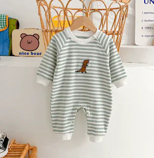 Newborn Baby Striped Rompers - # BAAA21110021