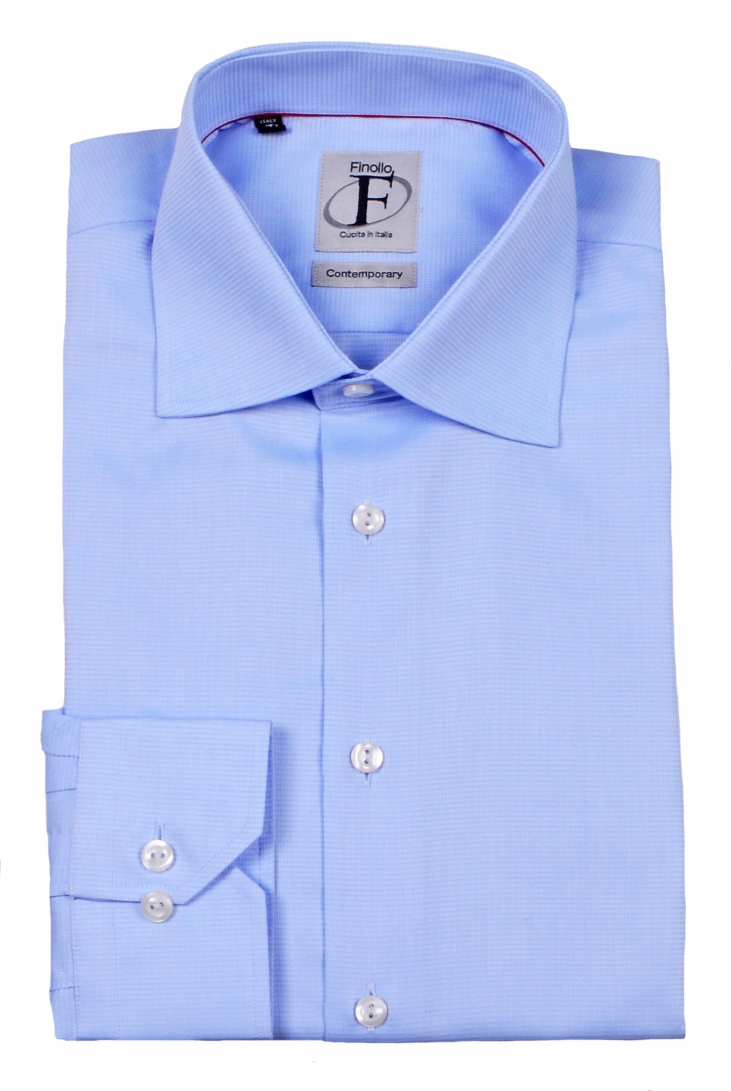 Made in Italy Dress Shirts// Lt Blue - contemporary fit