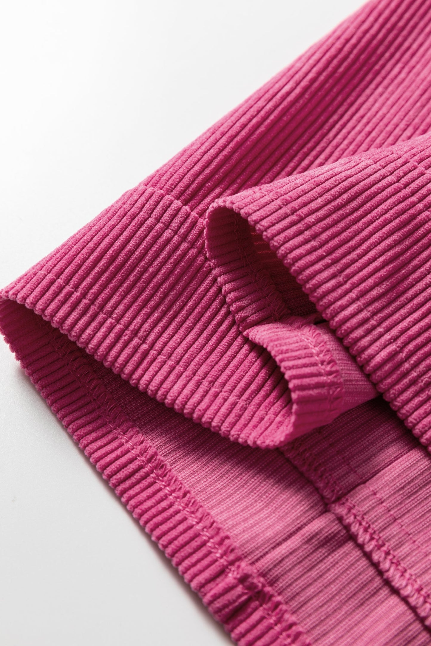 Solid Corduroy Sleeveless Pocketed Mini Dress