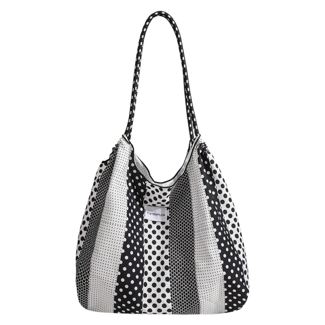 Polka Dot Tote Bag - Versatile & Portable Shoulder Bag, Large-Capacity Environmentally Friendly Hobo Bag for Women