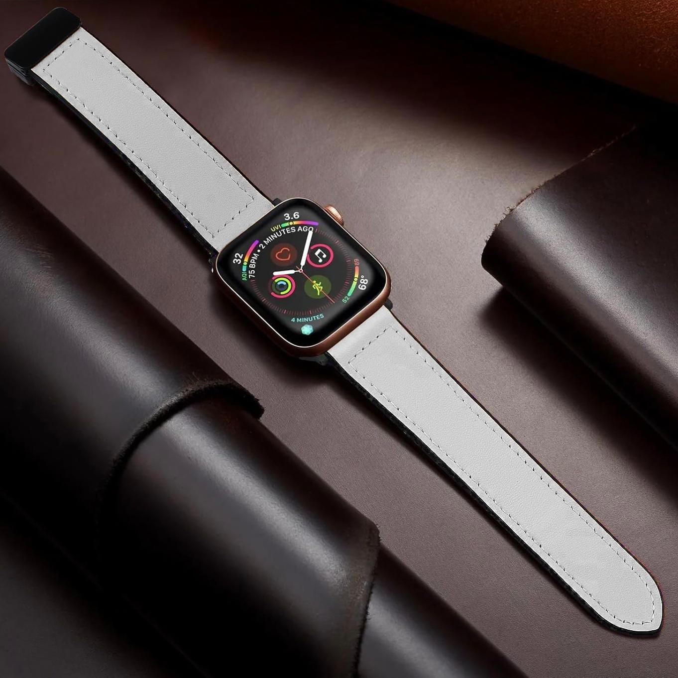 Magnetic Buckle Leather Band for Apple Watch