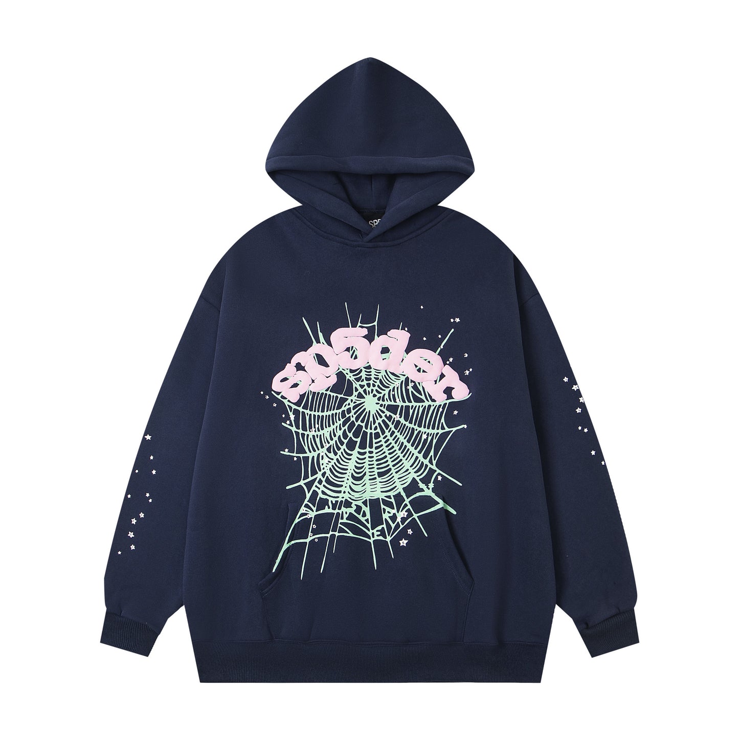 Loose fleece pullover with hood