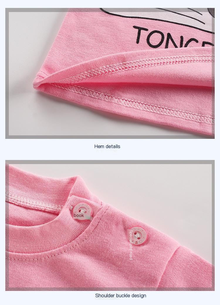 Cotton Pajama Set for Kids 0-5 Years with Cartoon Design - # BAAA81810020