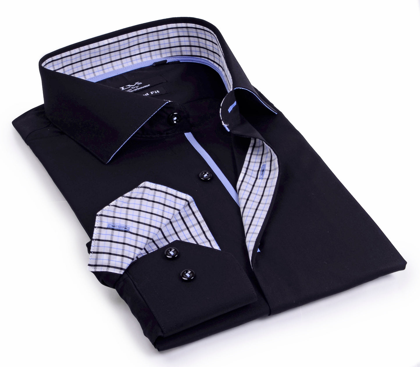 Button-Up Shirt // - Tailored Fit - contrast trimming - final sale