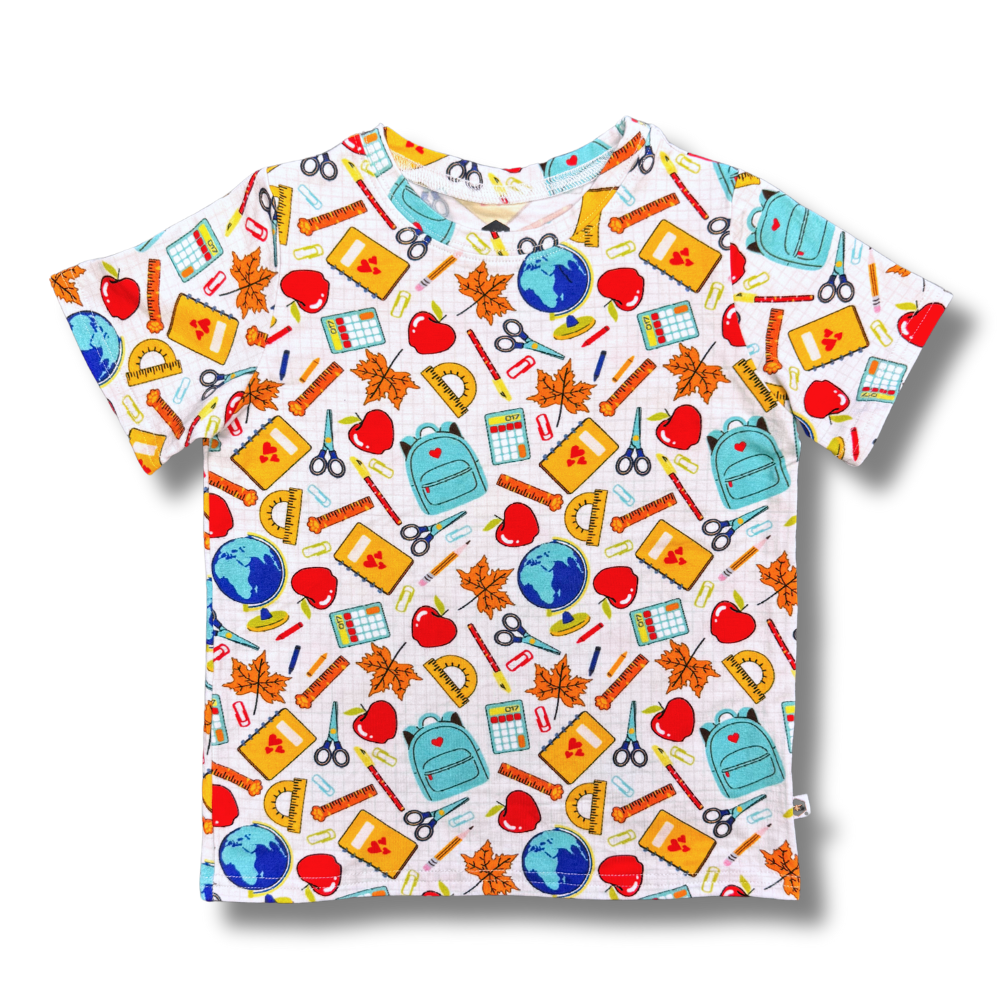 Bamboo Short Sleeve Crew Neck Tee in Class Act