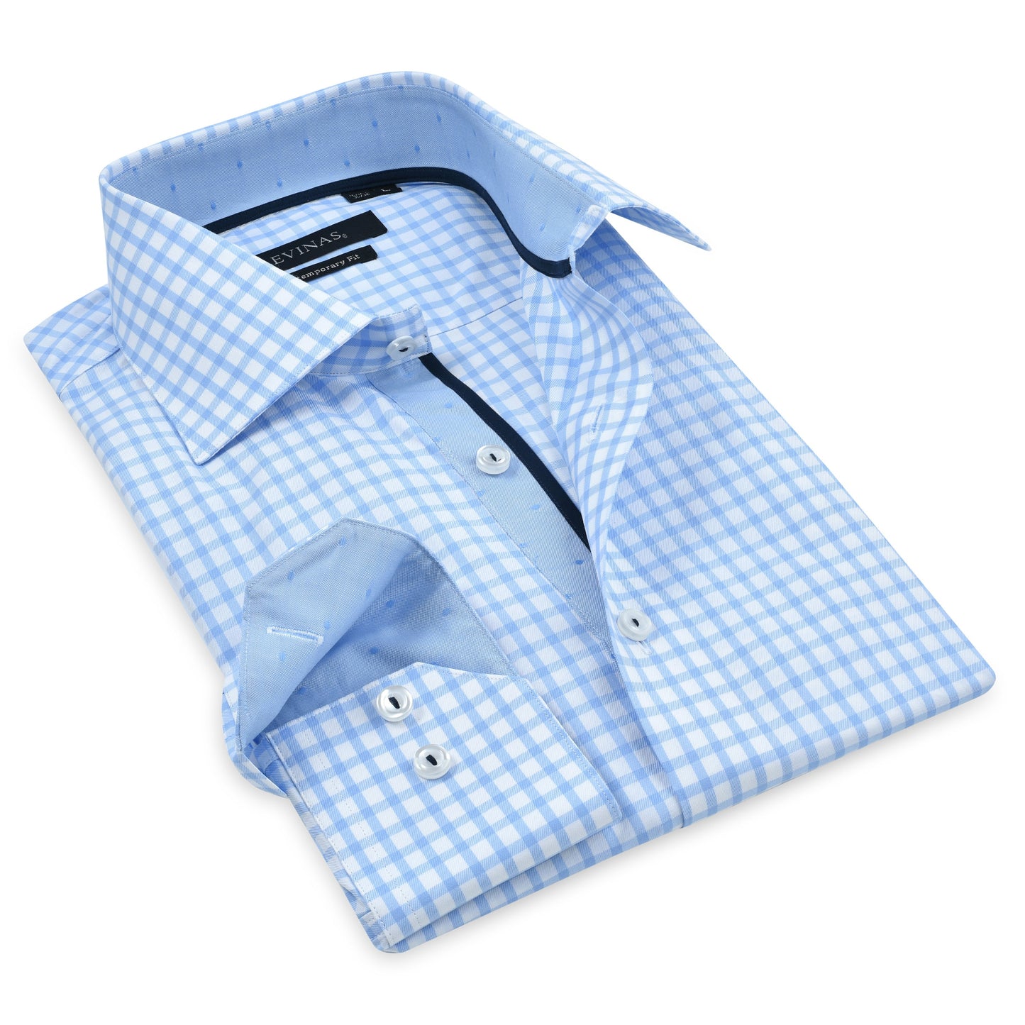 Contrast Collar Button-Up Shirt // - Contemporary Fit - contrast trimming- final sale