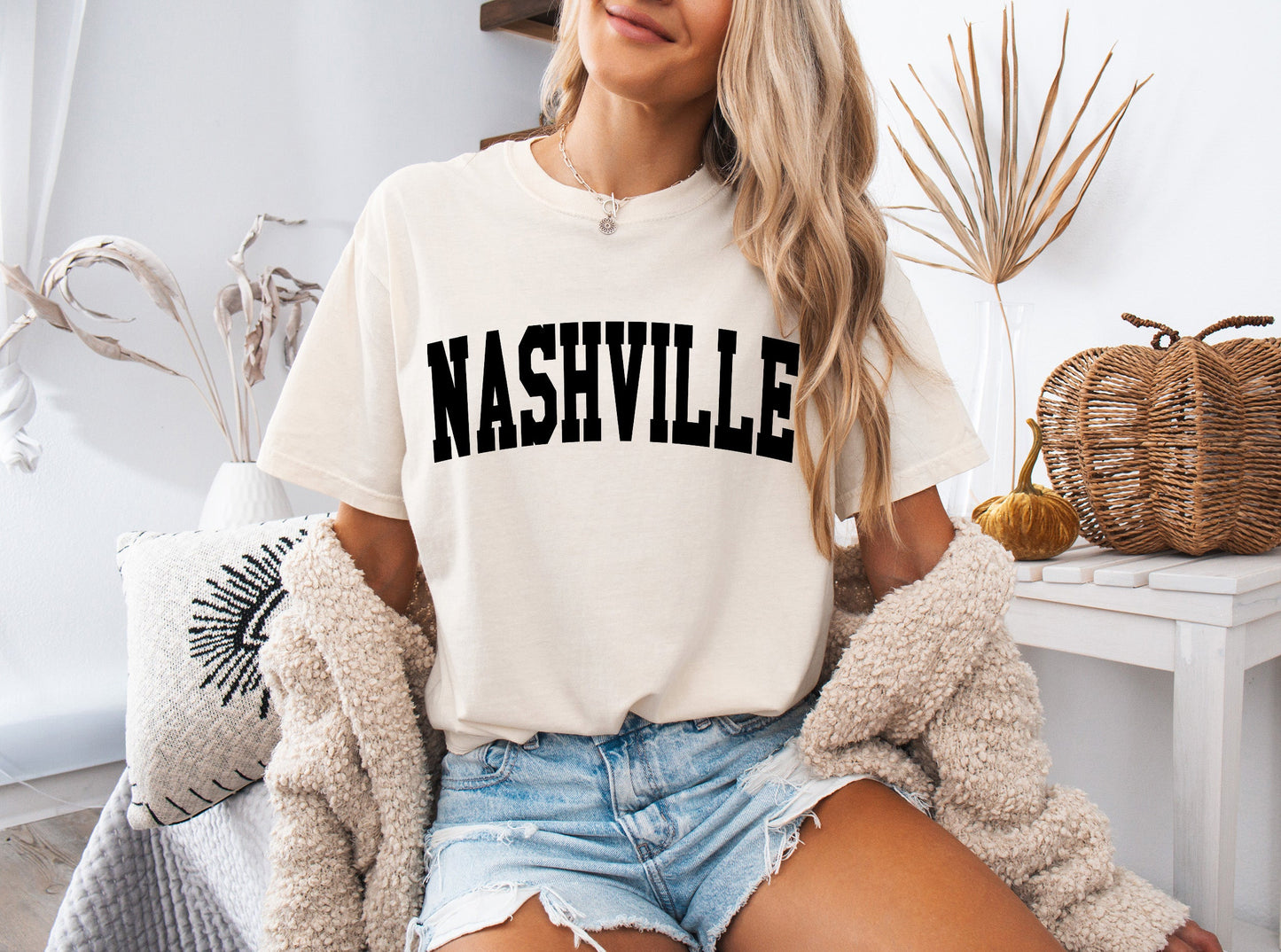 Nashville State City Comfort Colors T Shirt (Condensed Font)
