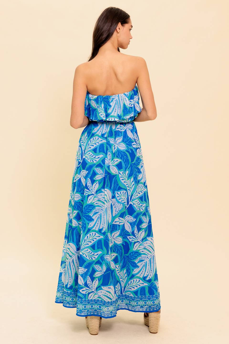 MANHATTAN ROMANCE WOVEN MAXI DRESS