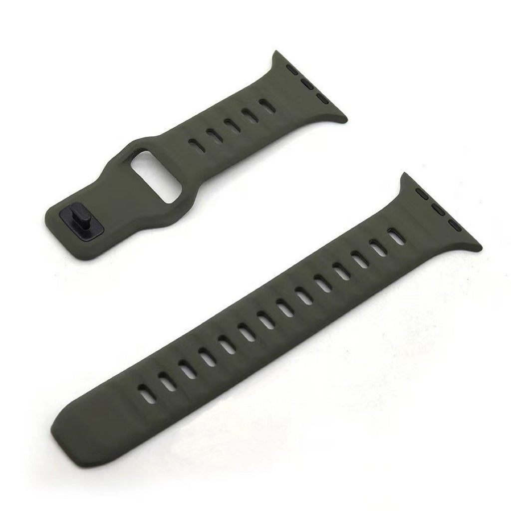 Silicone Reverse-buckle Watch Band