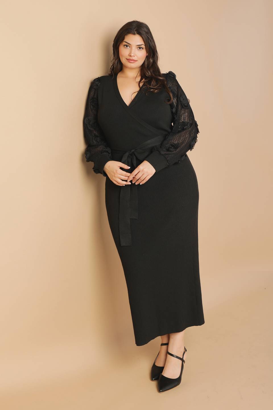 PERFECT BALANCE SWEATER MIDI DRESS