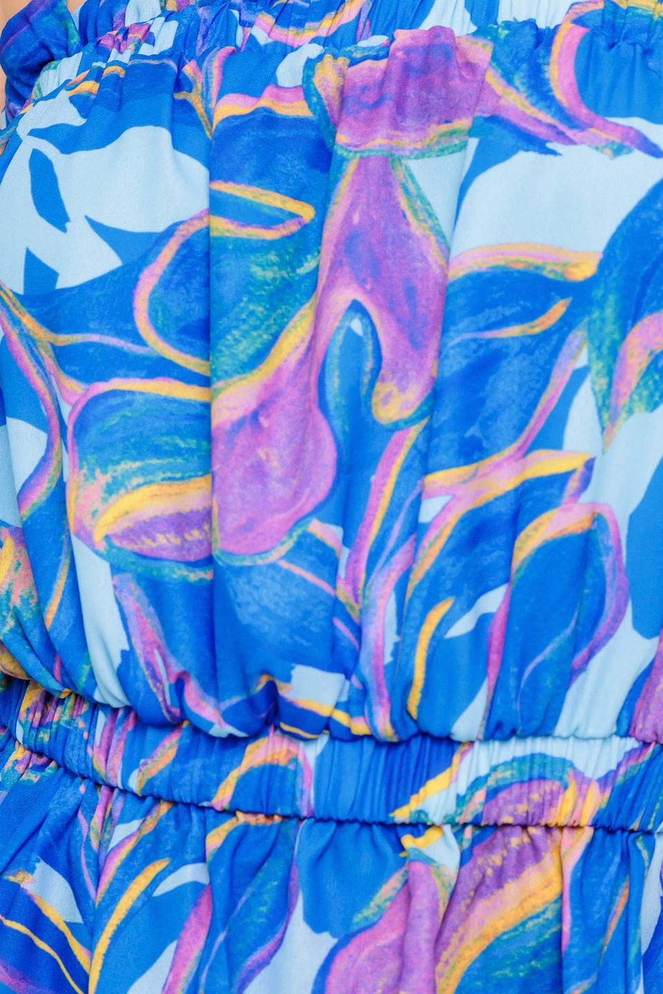 CHERISHED KISS BLUE WOVEN TOP AND PANTS SET