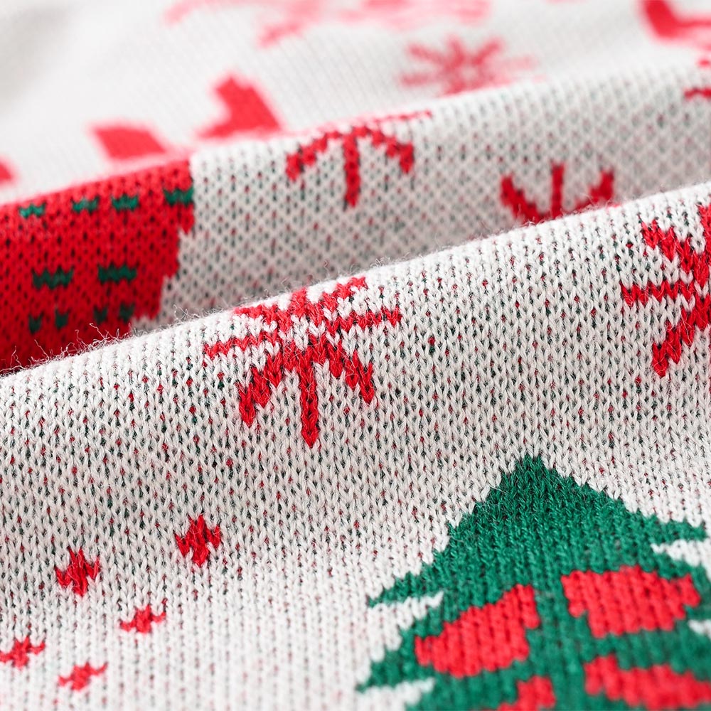 Kids Reindeer Jacquard Christmas Holiday Sweater | NCS