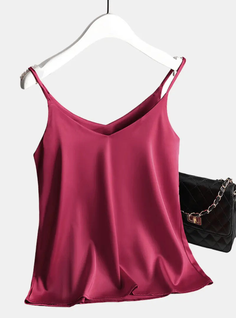 Satin Tank Top - # GIAA23510004-PRG