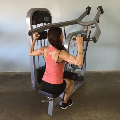 Classic Lat Pulldown - Muscle D Fitness - Adjustable Seated - Pin Selectorized