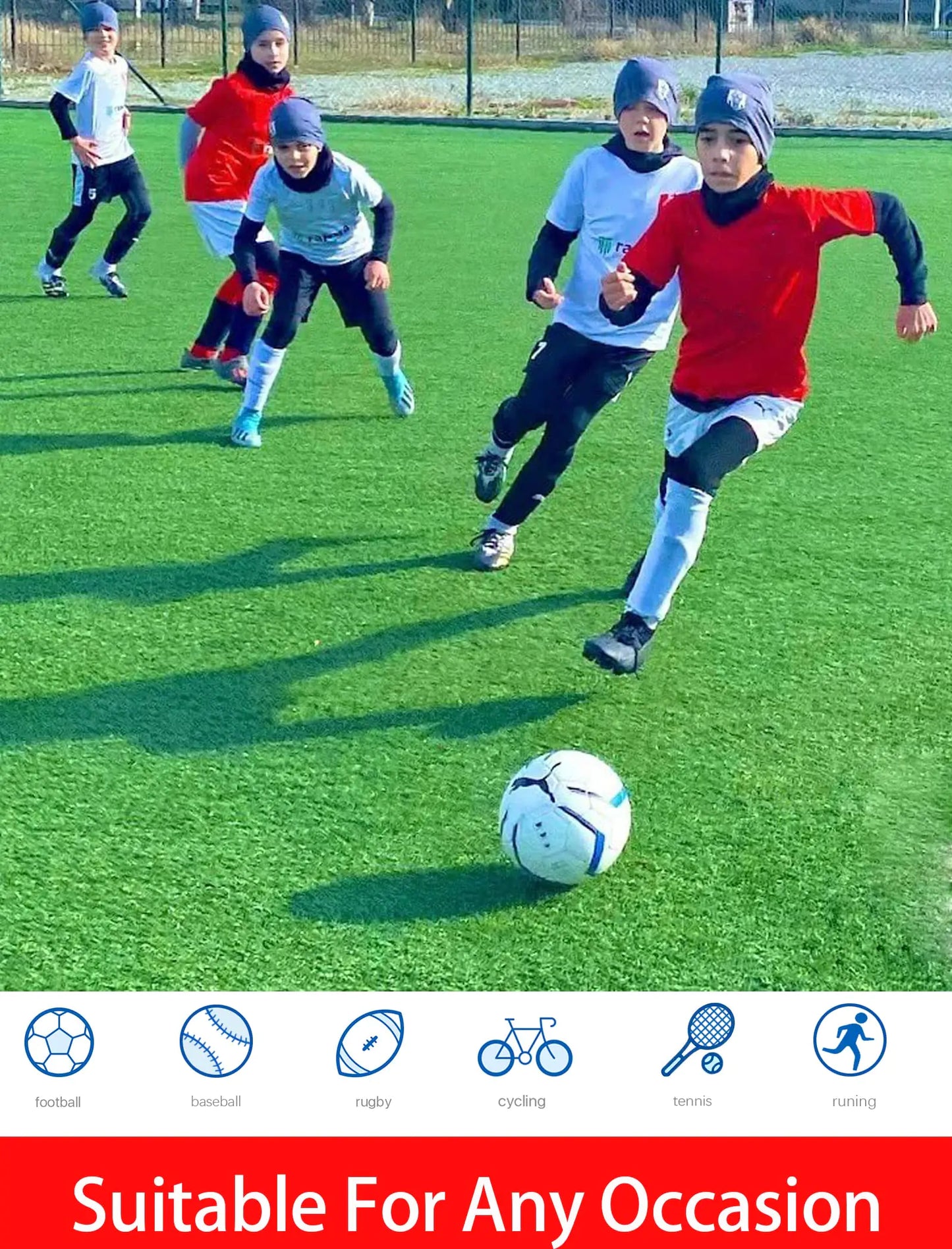 TELALEO 4, 3, 2, 5/1 Pack Boys' Girls' Compression Shirts Youth Long Sleeve Undershirt Sports Moisture Wicking Baselayer X-Large 3black - # BOAA13110001