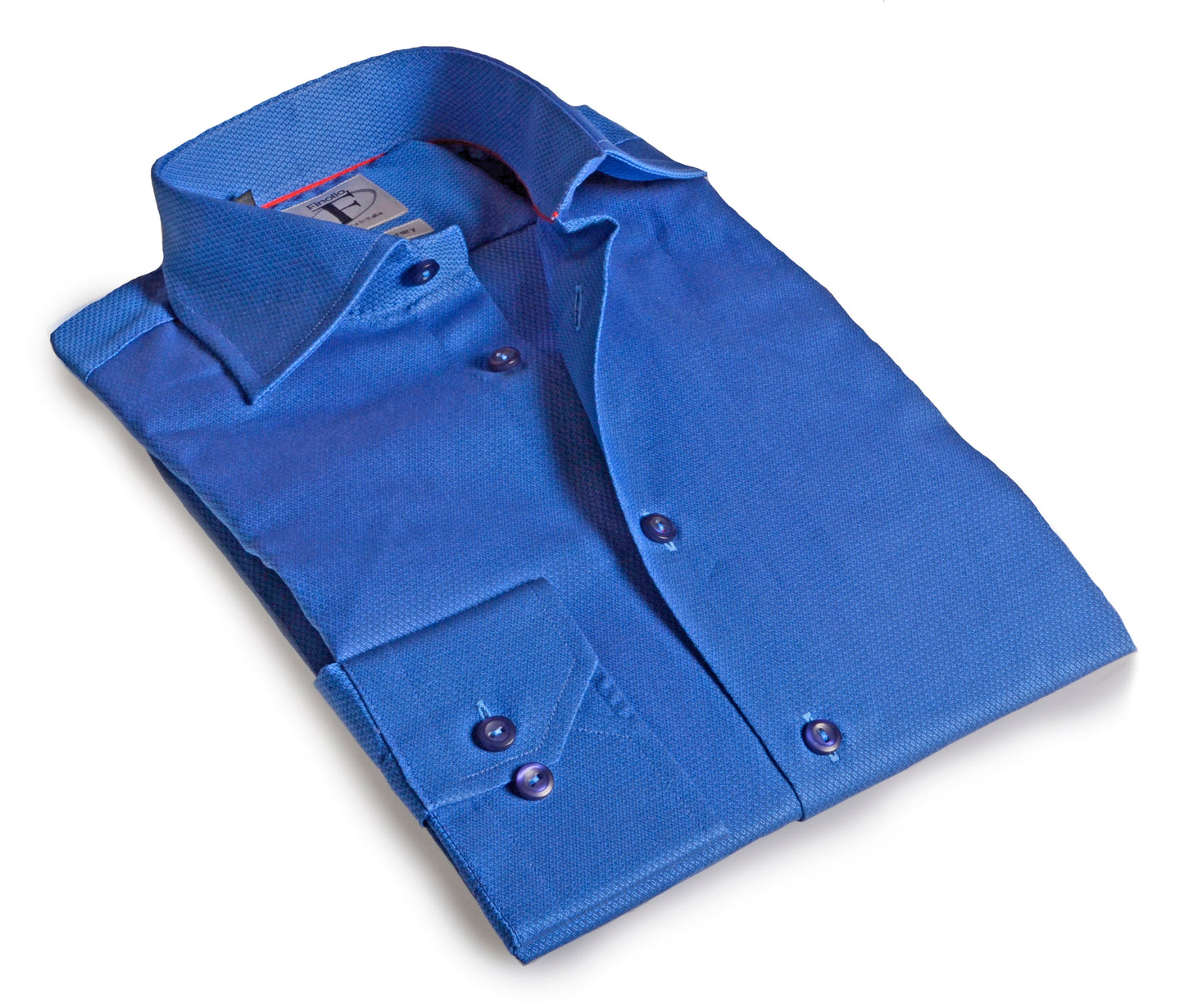 Made in Italy Dress Shirts// Blue pattern- contemporary fit