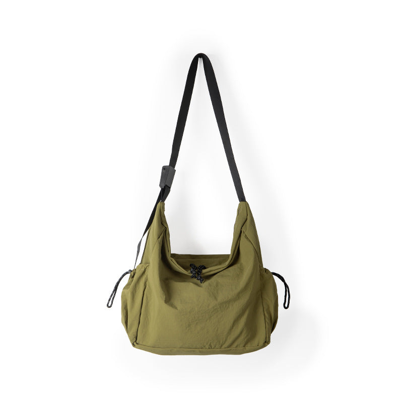Student Versatile Casual Nylon Tote Bag Women, Design Thin and Large Capacity Shoulder Crossbody Bag,