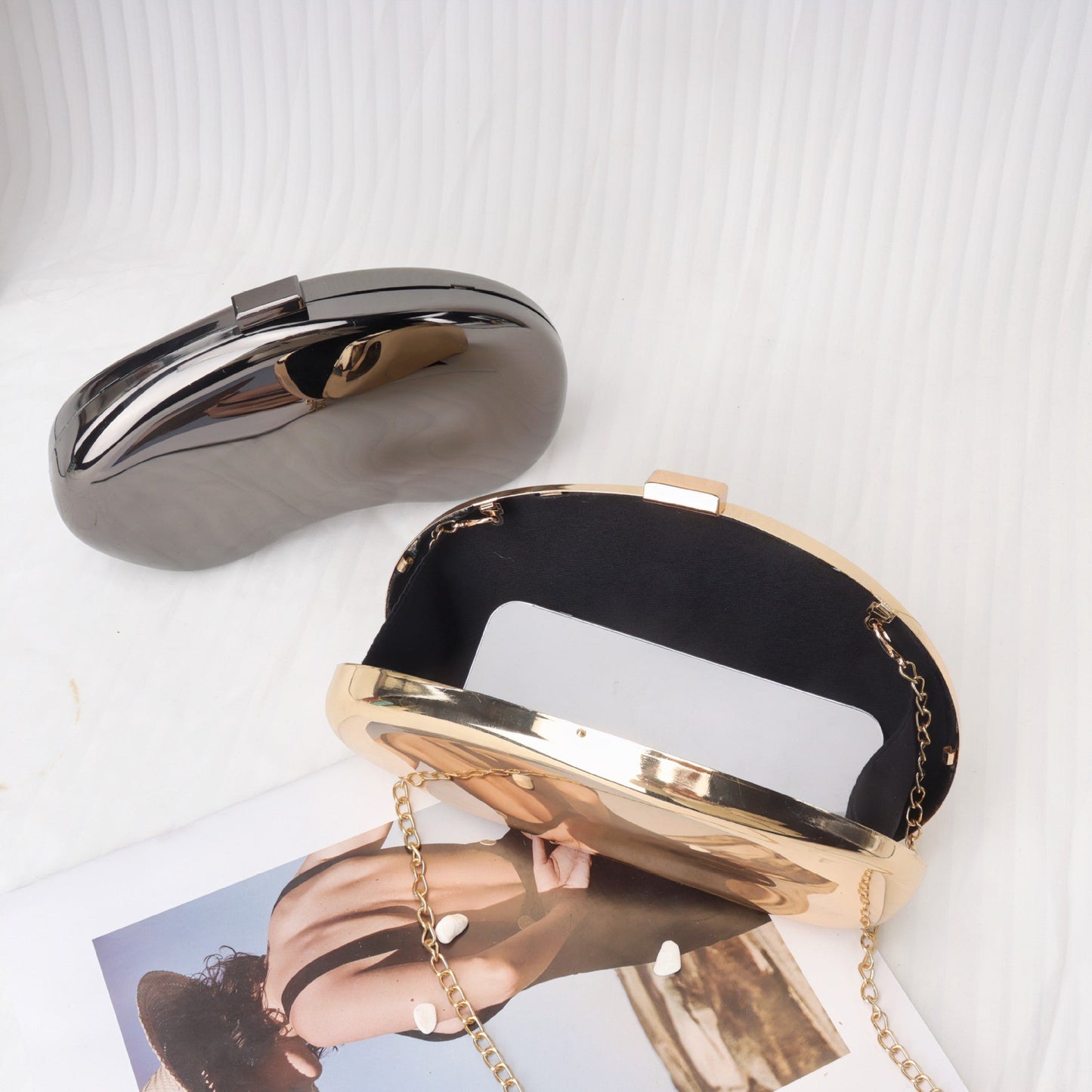 Cashew-shaped Versatile Dinner Bag,clutch Purse Casual, evening Clutch Purse Party, Prom Bag, Party Purse, Prom Bags Clutch,