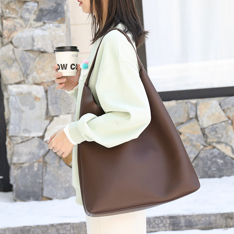 Casual retro hobo bag, fashion handbag, pu large capacity shoulder women's bag