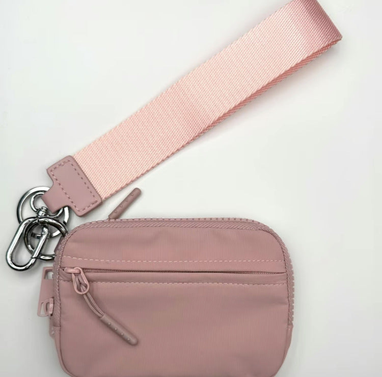 Transparent PVC Card Bag – Portable Wrist Bag for Bank Card & Change Storage