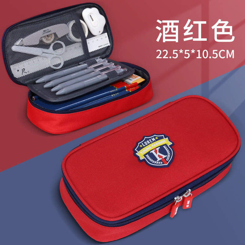 Large capacity multi-layer pencil case, primary school children's stationery box, pencil case, stationery storage bag