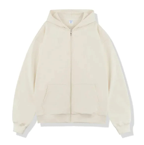 Autumn/Winter Terry Zipper Hoodie - # BOAA13510012