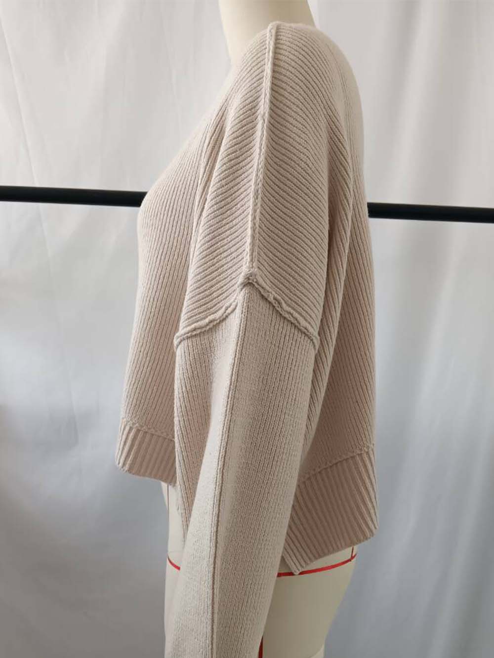 Stylish Short-Length Loose Fit Long Sleeve Sweater | NCS