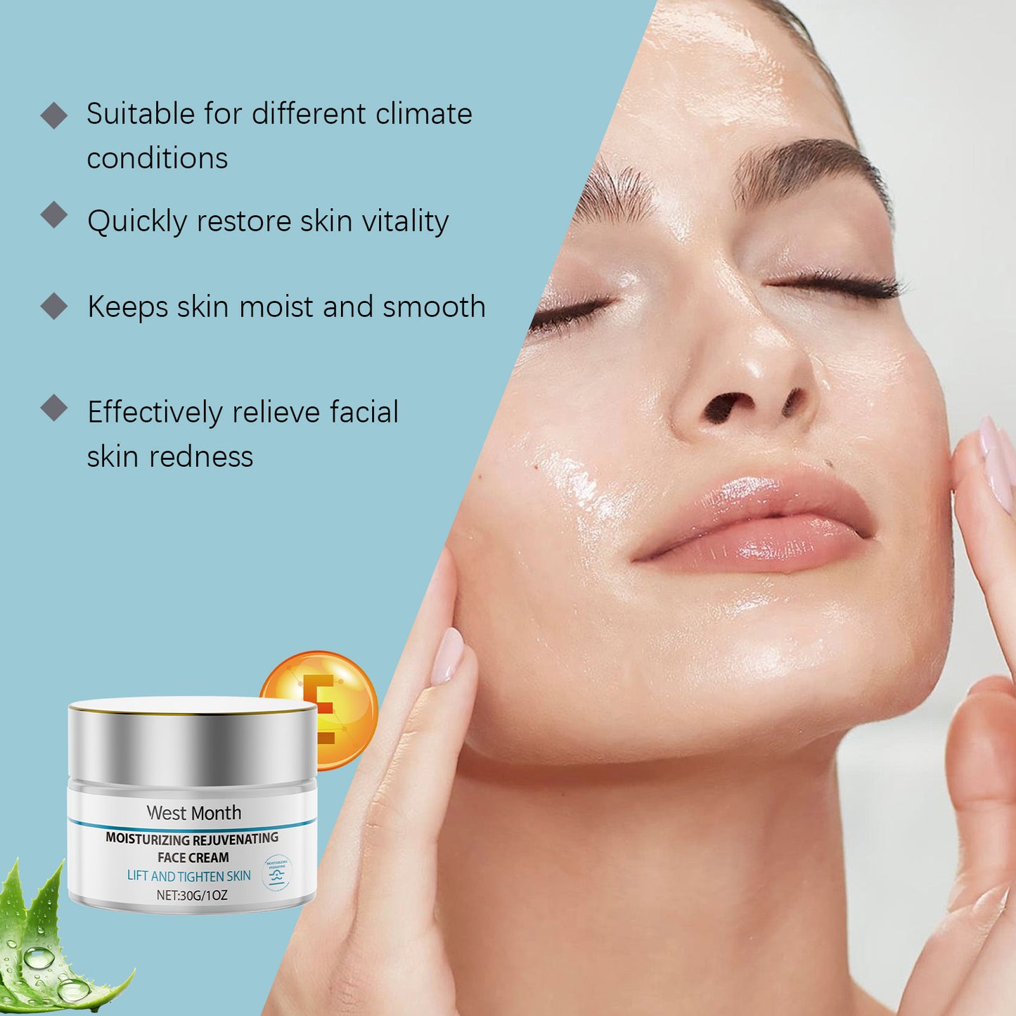 Facial nourishing and moisturizing cream