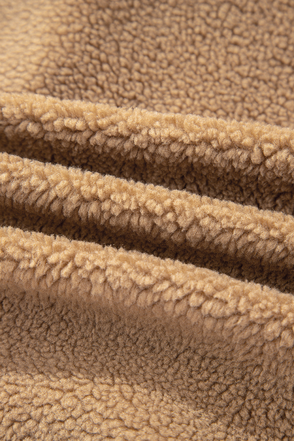 Fleece Corduroy Patchwork Button Up Jacket