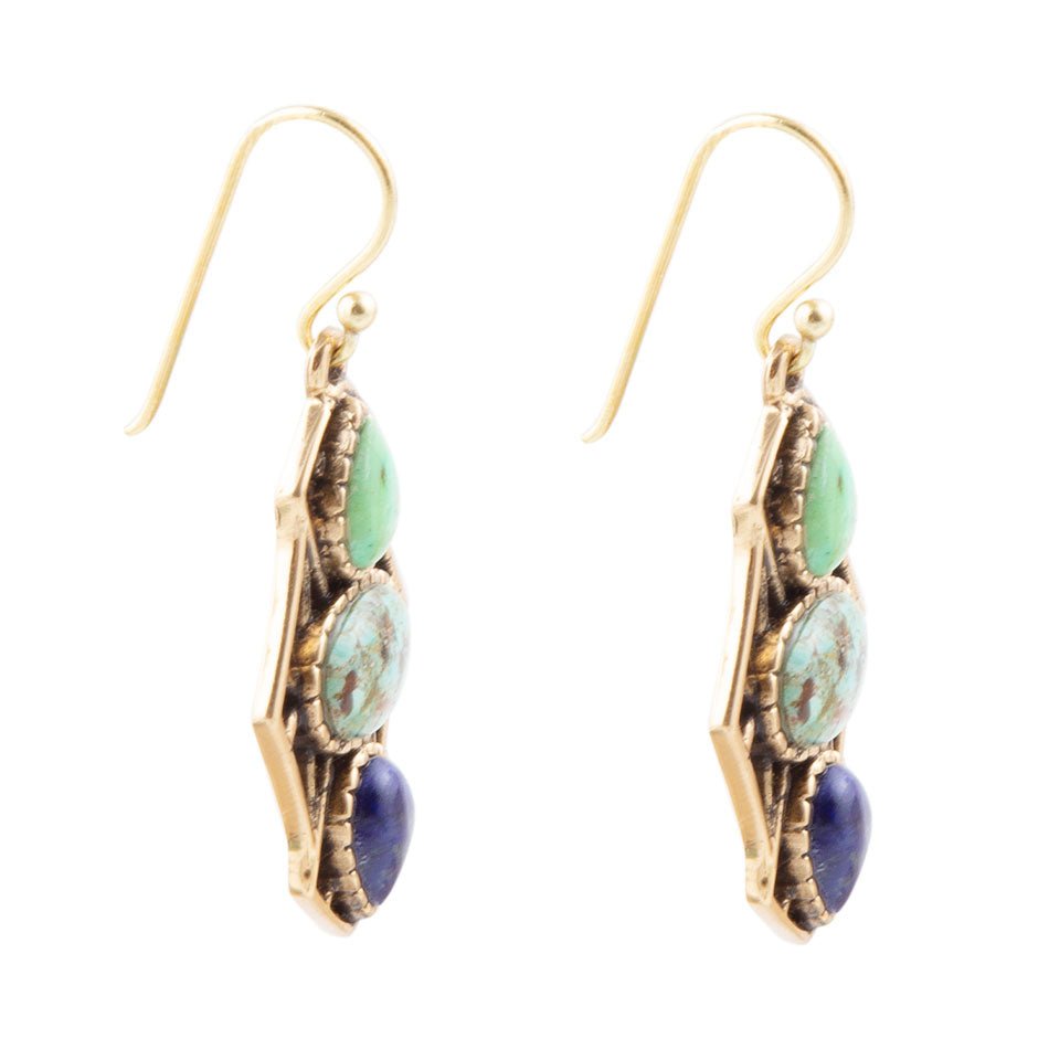 Blue Hues Multi Stone Earring