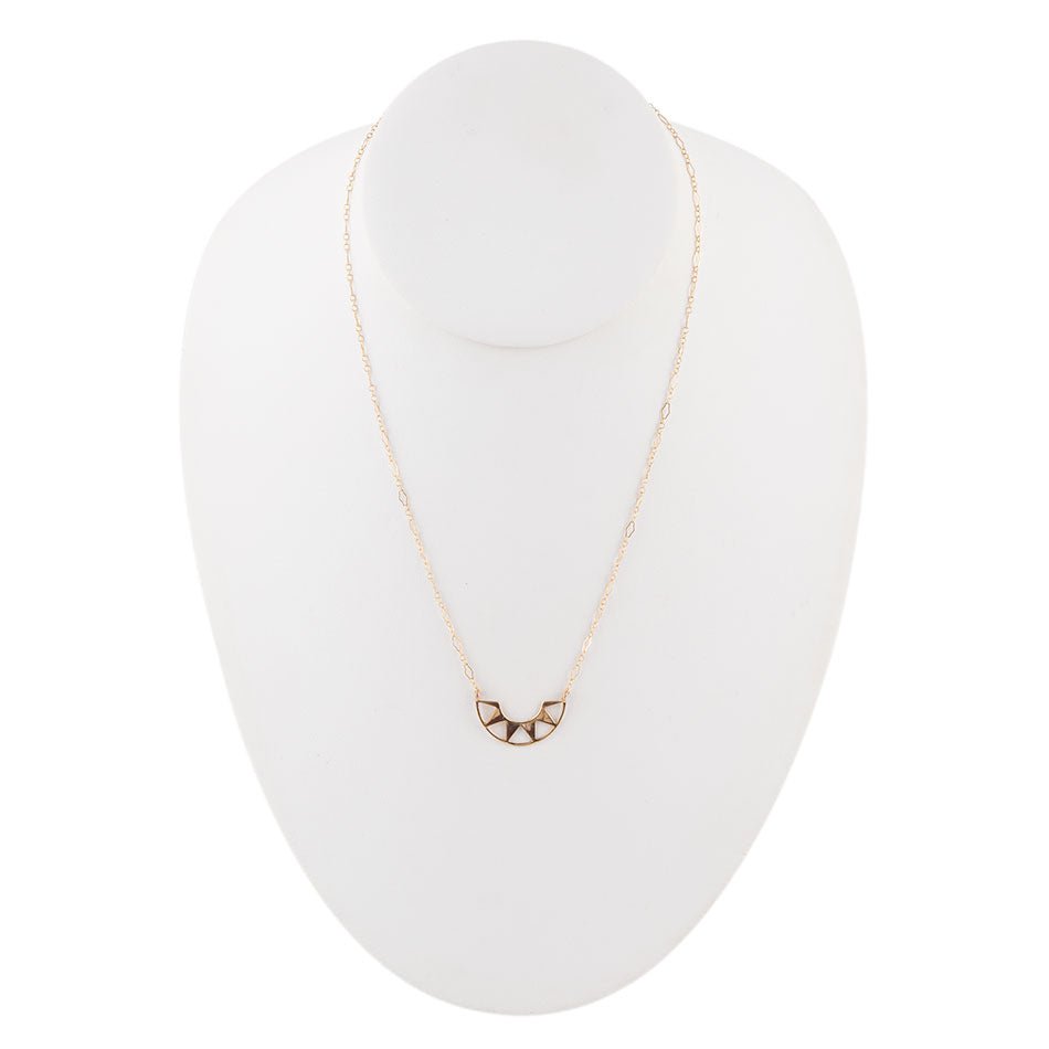 Bronze Half Sun Necklace