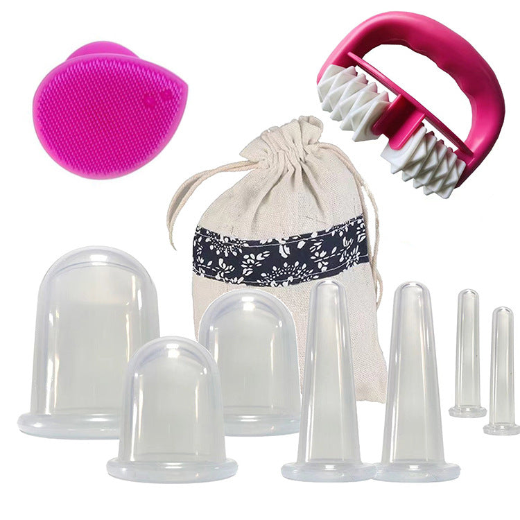Silicone Facial Cupping Set for Massage and Therapy