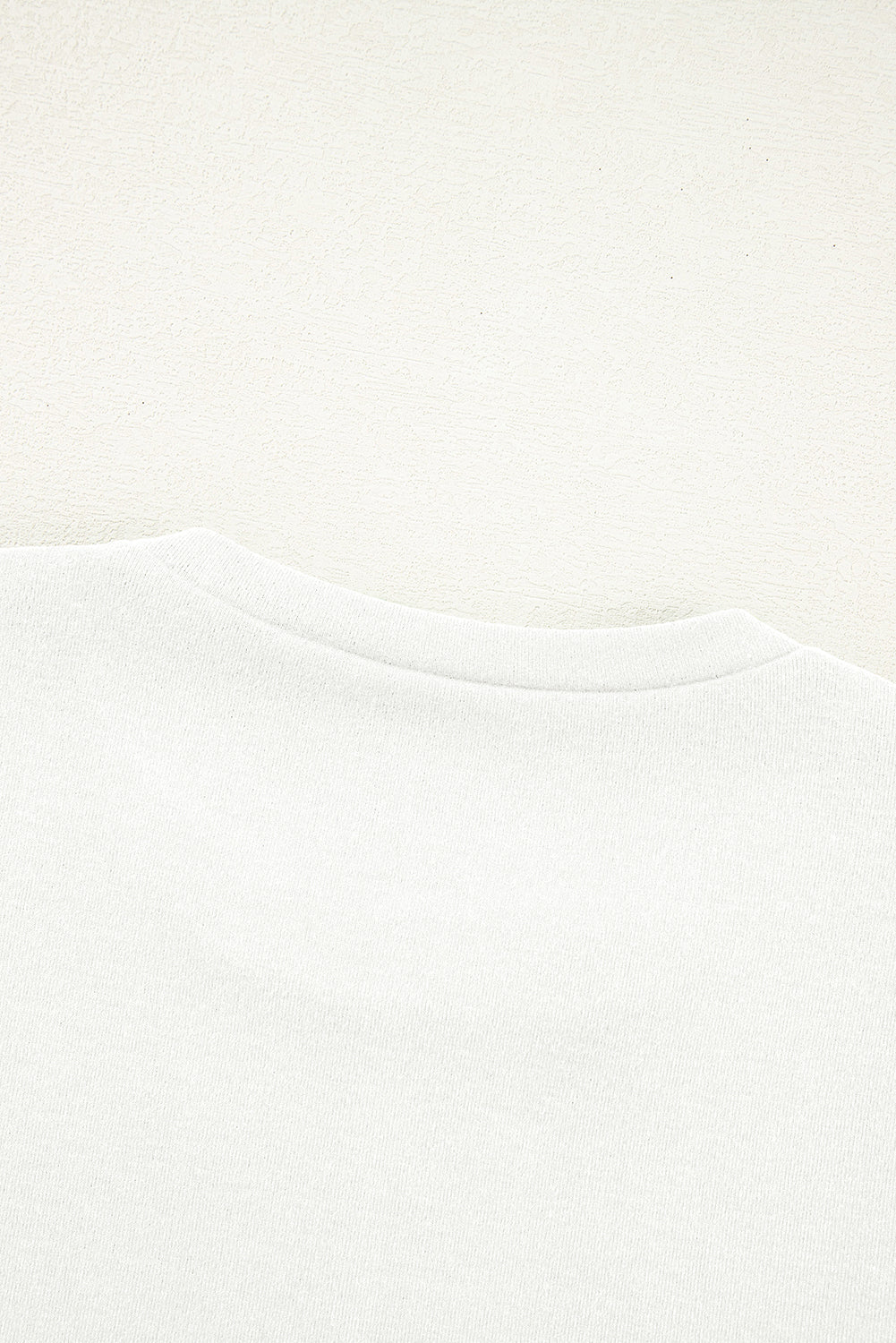 Solid Reverse Seam Crew Neck Long Sleeve Top