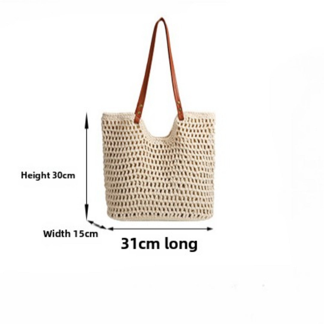 Grid knitted hobo bag, travel commuter shoulder bag, travel large capacity armpit bag, crochet hobo purse