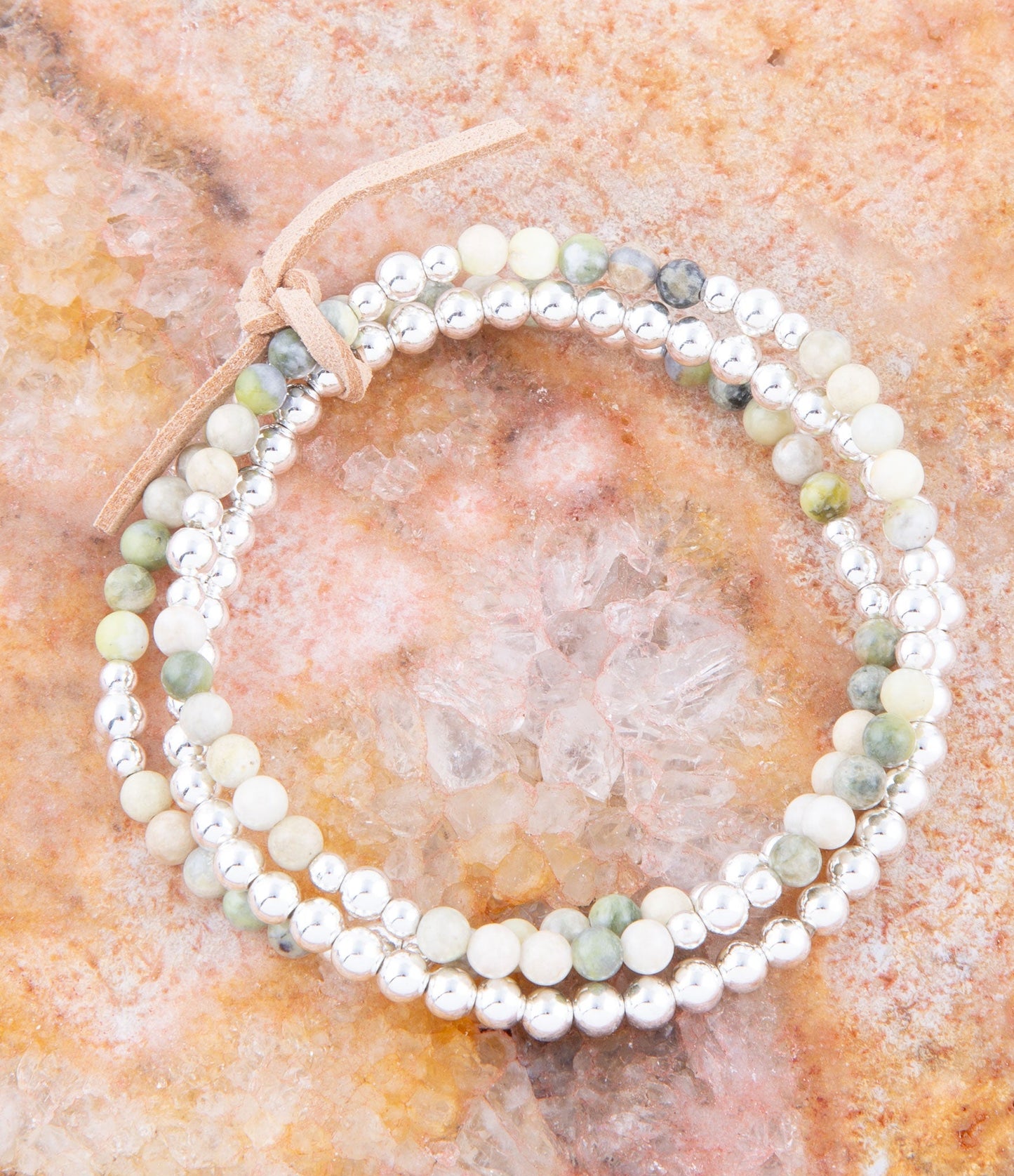 Chartruese Lemon Jade Bracelet Set