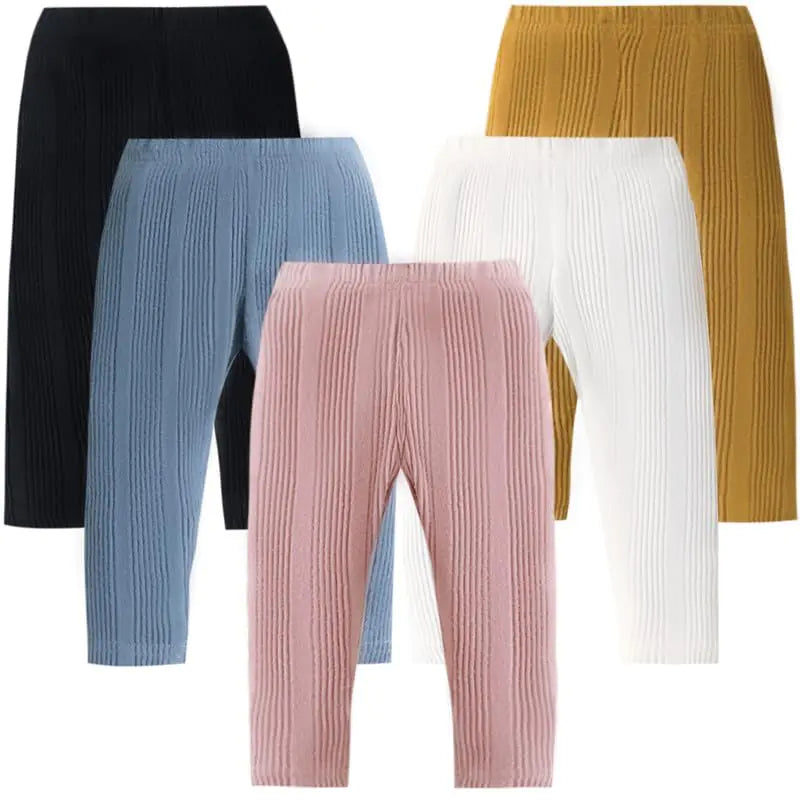 5 Pack Baby Pants Toddler - Toddler Girl Ribbed Bell Bottoms - 18-24 Months - # BAAA1B1510003