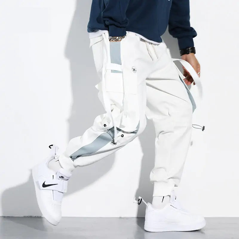 Ribbon Cargo Pants - # BOAA13410004