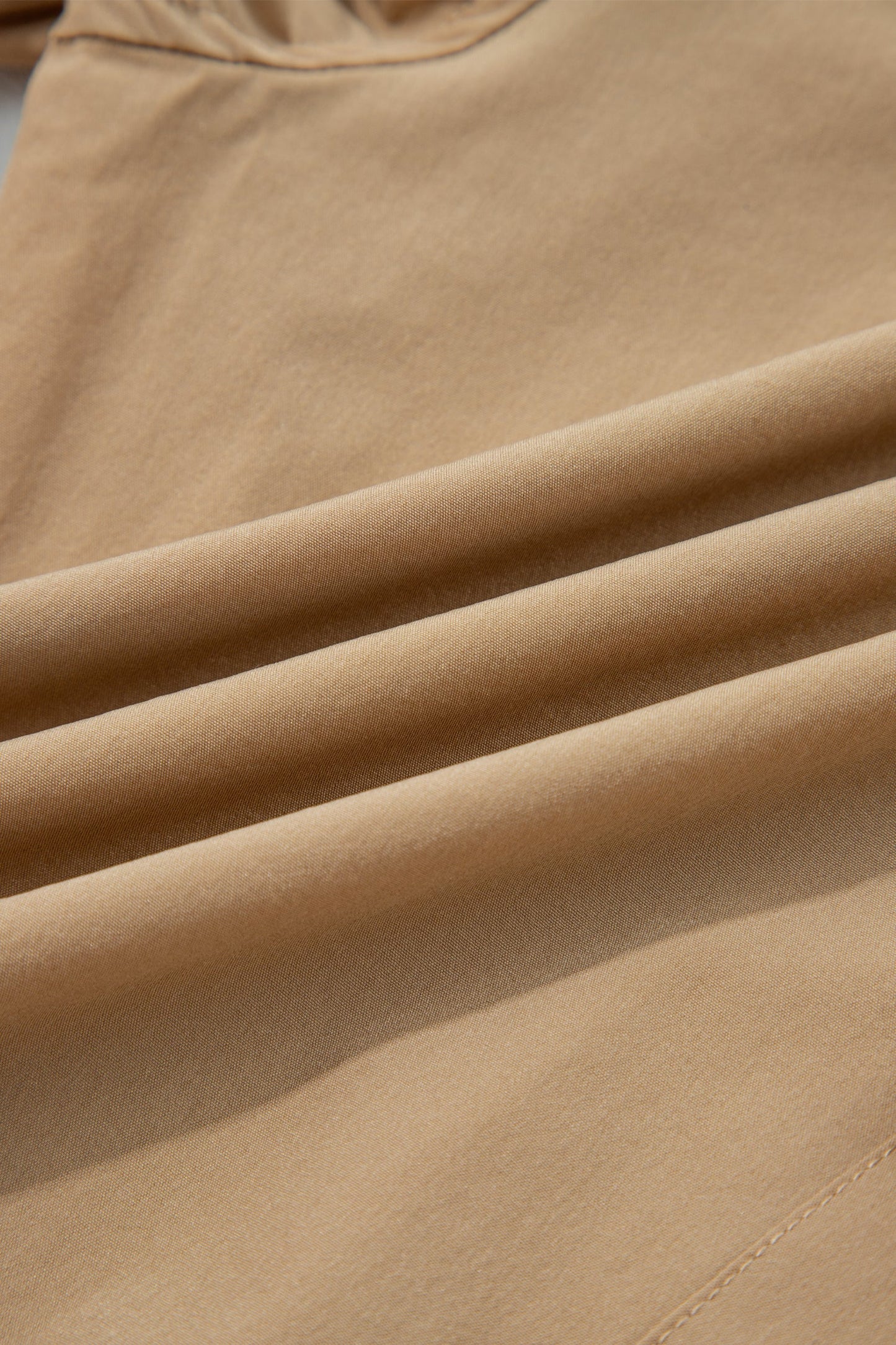 Solid Elastic High Waist Pocketed Cargo Jogger Pants