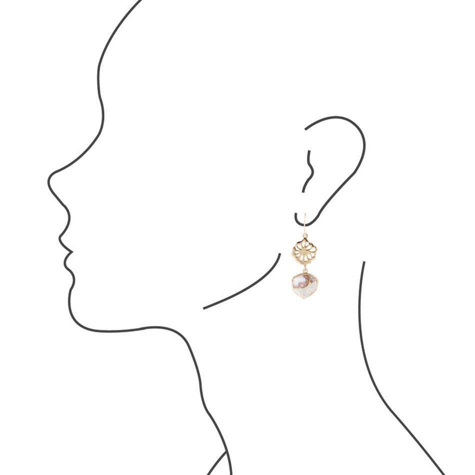 Idaho Opal and Bronze Earrings