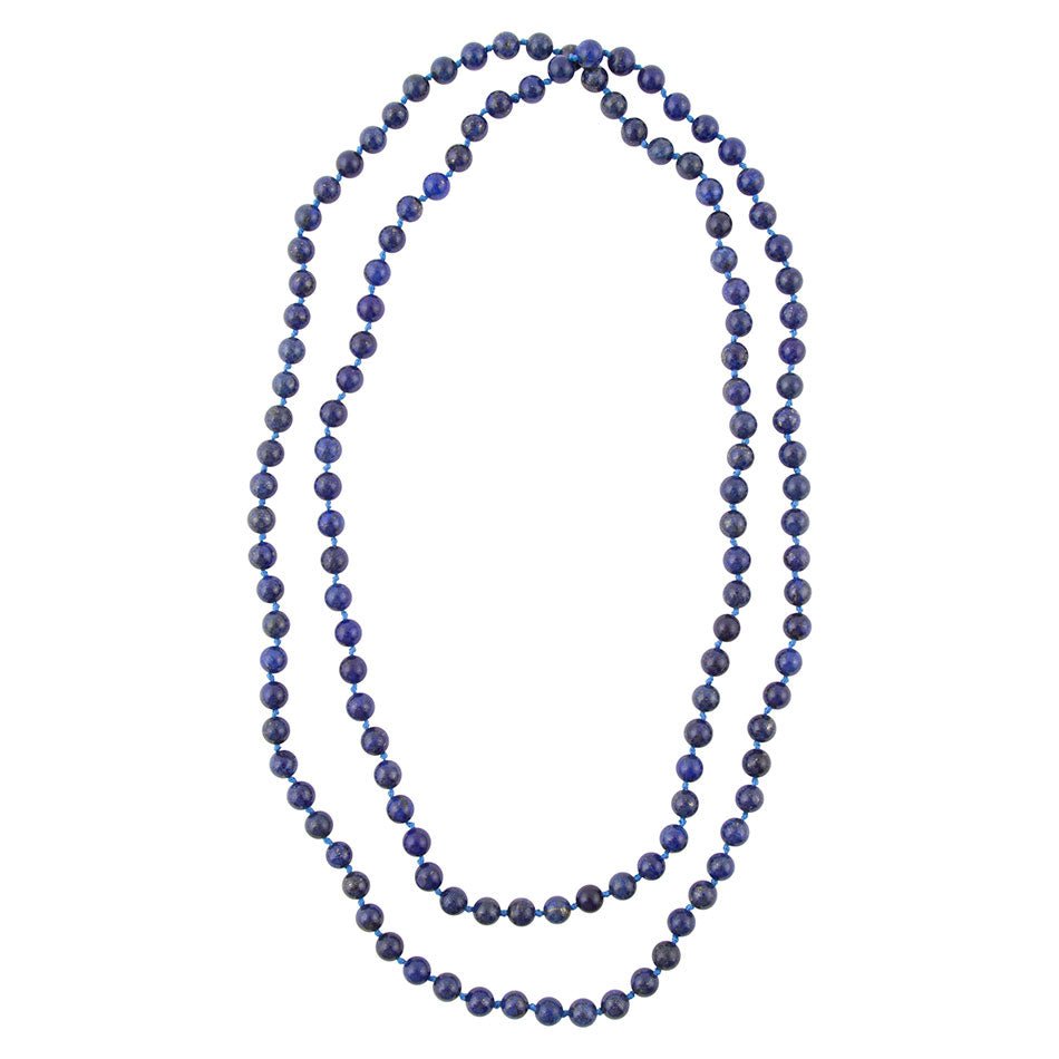 Immeasurable Blue Lapis Wrap Necklace