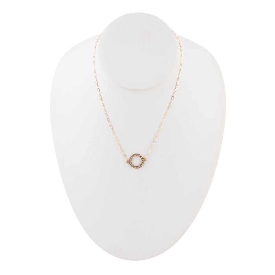 Bronze Marcasite Necklace