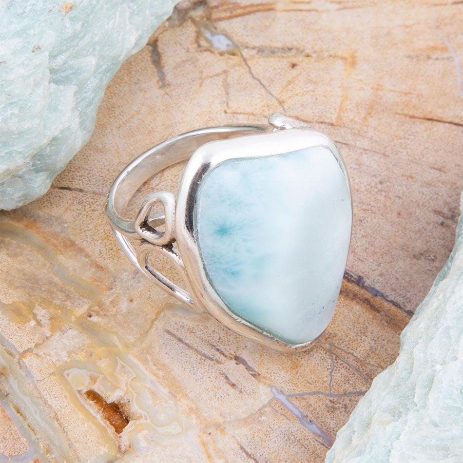 Natural Wonders Blue Larimar and Sterling Silver Ring