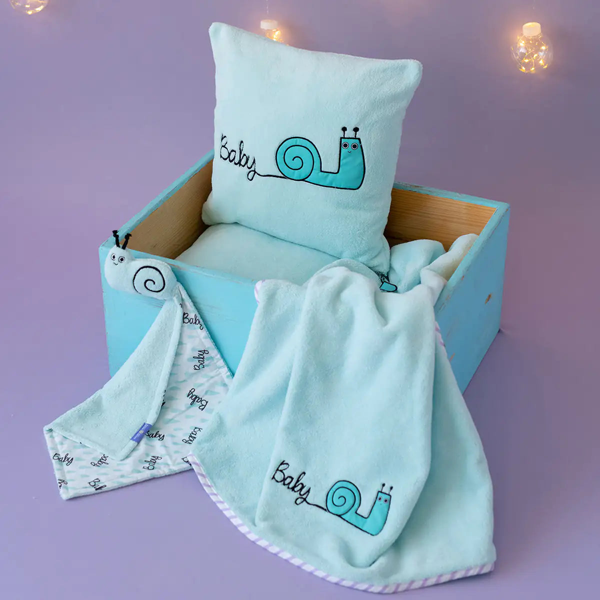 Milk and Moo Sangaloz Baby Blanket Set - # BAGE41210004